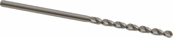 Accupro - #48 130° Cobalt Jobber Drill - Bright Finish, Right Hand Cut, Parabolic Flute, Straight Shank, 1-15/16" OAL, Split Point - Exact Tool & Supply