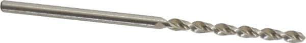 Accupro - #46 130° Cobalt Jobber Drill - Bright Finish, Right Hand Cut, Parabolic Flute, Straight Shank, 1-15/16" OAL, Split Point - Exact Tool & Supply