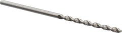 Accupro - #42 130° Cobalt Jobber Drill - Bright Finish, Right Hand Cut, Parabolic Flute, Straight Shank, 2-1/4" OAL, Split Point - Exact Tool & Supply