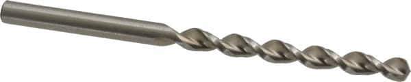 Accupro - #15 130° Cobalt Jobber Drill - Bright Finish, Right Hand Cut, Parabolic Flute, Straight Shank, 3-5/32" OAL, Split Point - Exact Tool & Supply