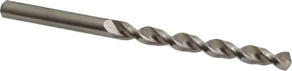Accupro - 6.8mm 130° Cobalt Jobber Drill - Bright Finish, Right Hand Cut, Parabolic Flute, Straight Shank, 4-19/64" OAL, Split Point - Exact Tool & Supply