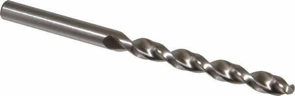 Accupro - Letter L 130° Cobalt Jobber Drill - Bright Finish, Right Hand Cut, Parabolic Flute, Straight Shank, 4-9/32" OAL, Split Point - Exact Tool & Supply
