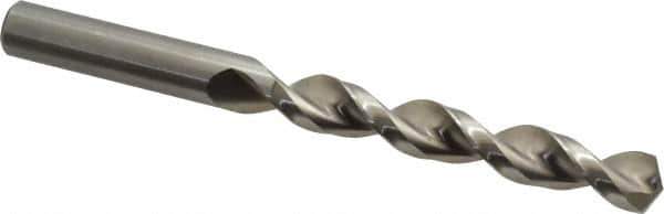 Accupro - 33/64" 130° Cobalt Jobber Drill - Bright Finish, Right Hand Cut, Parabolic Flute, Straight Shank, 5-15/16" OAL, Split Point - Exact Tool & Supply
