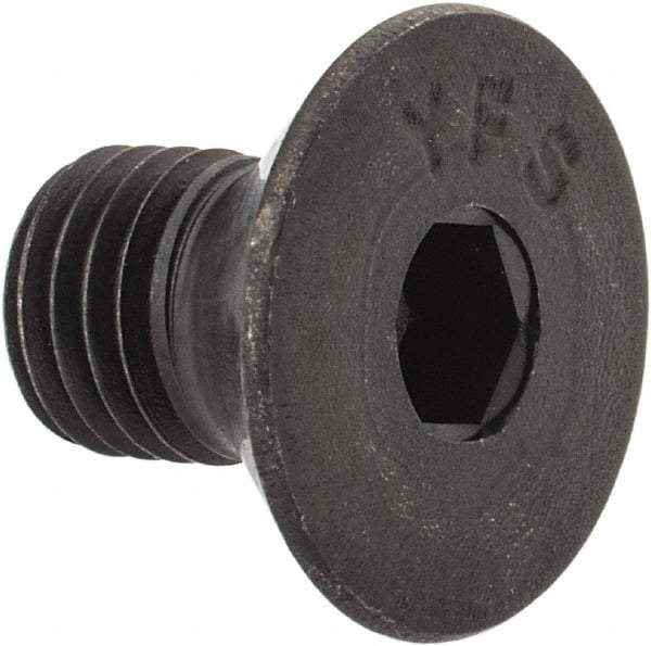 Value Collection - 5/16-24 UNF Hex Socket Drive, 82° Flat Screw - Alloy Steel, Black Oxide Finish, Fully Threaded, 1/2" OAL - Exact Tool & Supply