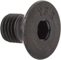 Value Collection - 5/16-24 UNF Hex Socket Drive, 82° Flat Screw - Alloy Steel, Black Oxide Finish, Fully Threaded, 1/2" OAL - Exact Tool & Supply