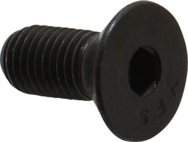 Value Collection - 5/16-24 UNF Hex Socket Drive, 82° Flat Screw - Alloy Steel, Black Oxide Finish, Fully Threaded, 3/4" OAL - Exact Tool & Supply
