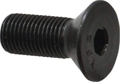 Value Collection - 3/8-24 UNF Hex Socket Drive, 82° Flat Screw - Alloy Steel, Black Oxide Finish, Fully Threaded, 1" OAL - Exact Tool & Supply