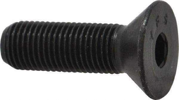 Value Collection - 3/8-24 UNF Hex Socket Drive, 82° Flat Screw - Alloy Steel, Black Oxide Finish, Fully Threaded, 1-1/4" OAL - Exact Tool & Supply
