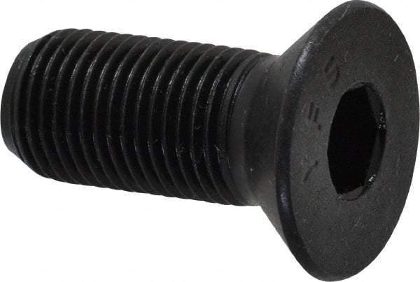 Value Collection - 1/2-20 UNF Hex Socket Drive, 82° Flat Screw - Alloy Steel, Black Oxide Finish, Fully Threaded, 1-1/4" OAL - Exact Tool & Supply