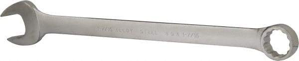 Blackhawk by Proto - 1-7/16" 12 Point Offset Combination Wrench - 15° Offset Angle, 19-1/2" OAL, Steel, Satin Finish - Exact Tool & Supply