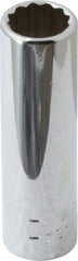 Blackhawk by Proto - 1/4" Drive, Deep Hand Socket - 12 Points, 1-15/16" OAL, Chrome Finish - Exact Tool & Supply