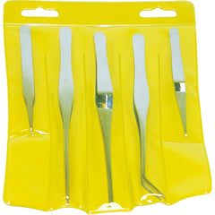 5 Pieces Tweezer Set - Exact Tool & Supply