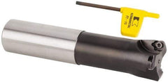 Kennametal - 1-1/2" Cut Diam, 0.06" Max Depth, 1-1/4" Shank Diam, Cylindrical Shank Indexable High-Feed Helical End Mill - Screw Holding Method, WP..06X4.. Insert, KF Toolholder, Through Coolant - Exact Tool & Supply