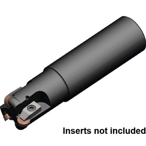 Kennametal - 40mm Cutting Diam, 32mm Shank Diam, 1.5748" Max Depth of Cut, Straight Shank Indexable Copy End Mill - 4 Inserts, RP.N 1204.. Insert, KIPR Toolholder, Through Coolant - Exact Tool & Supply