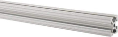 80/20 Inc. - 97 Inches Long x 1 Inch Wide x 1 Inch High, T Slotted Aluminum Extrusion - 0.4379 Square Inches, Clear Anodized Finish - Exact Tool & Supply
