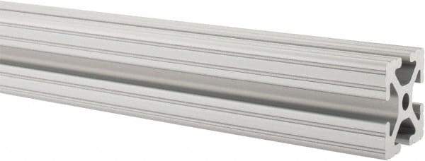 80/20 Inc. - 97 Inches Long x 1-1/2 Inches Wide x 1-1/2 Inches High, T Slotted Aluminum Extrusion - 1.154 Square Inches, Clear Anodized Finish - Exact Tool & Supply