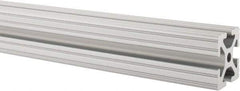 80/20 Inc. - 97 Inches Long x 1-1/2 Inches Wide x 1-1/2 Inches High, T Slotted Aluminum Extrusion - 1.154 Square Inches, Clear Anodized Finish - Exact Tool & Supply