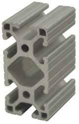 80/20 Inc. - 97 Inches Long x 3 Inches Wide x 1-1/2 Inches High, T Slotted Aluminum Extrusion - 1.7288 Square Inches, Clear Anodized Finish - Exact Tool & Supply