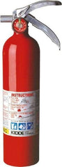 Kidde - 2.6 Lb, 1-A:10-B:C Rated, Dry Chemical Fire Extinguisher - 3" Diam x 15" High, 195 psi, 15' Discharge in 12 sec, Rechargeable, Steel Cylinder - Exact Tool & Supply