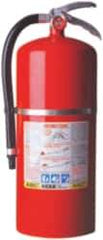 Kidde - 20 Lb, 6-A:120-B:C Rated, Dry Chemical Fire Extinguisher - 7-1/4" Diam x 21.6" High, 195 psi, 20' Discharge in 28 sec, Rechargeable, Steel Cylinder - Exact Tool & Supply