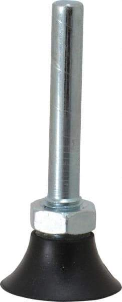 Merit Abrasives - 1" Diam Quick-Change Type P Disc Backing Pad - 1/4" Shank Diam, Medium Density, 40,000 RPM, Power-Lock Type 1 Compatible - Exact Tool & Supply