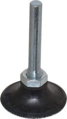 Merit Abrasives - 1-1/2" Diam Quick-Change Type P Disc Backing Pad - 1/4" Shank Diam, Medium Density, 30,000 RPM, Power-Lock Type 1 Compatible - Exact Tool & Supply