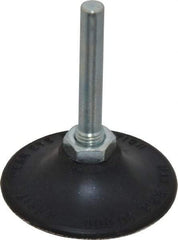 Merit Abrasives - 2" Diam Quick-Change Type P Disc Backing Pad - 1/4" Shank Diam, Medium Density, 30,000 RPM, Power-Lock Type 1 Compatible - Exact Tool & Supply