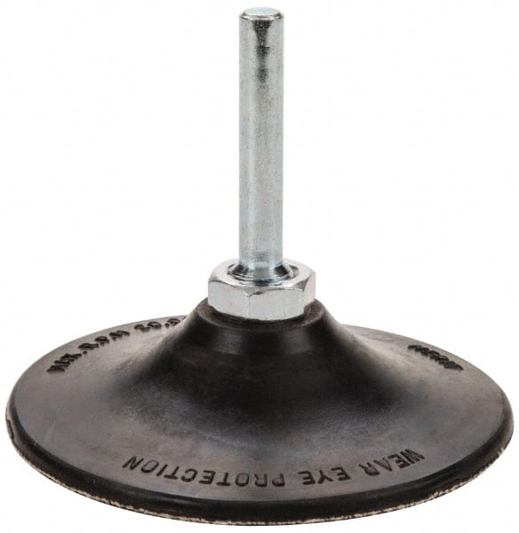 Merit Abrasives - 3" Diam Quick-Change Type P Disc Backing Pad - Exact Tool & Supply