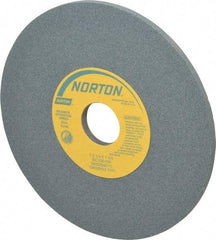 Norton - 7" Diam x 1-1/4" Hole x 1/4" Thick, I Hardness, 120 Grit Surface Grinding Wheel - Silicon Carbide, Type 1, Fine Grade, 3,600 Max RPM, Vitrified Bond, No Recess - Exact Tool & Supply