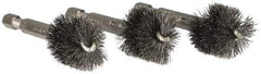 Ridgid - 3/4 Inch Inside Diameter, 13/16 Inch Actual Brush Diameter, Steel, Power Fitting and Cleaning Brush - Exact Tool & Supply