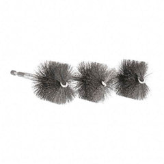 Ridgid - 2 Inch Inside Diameter, 2-1/4 Inch Actual Brush Diameter, Steel, Power Fitting and Cleaning Brush - Exact Tool & Supply