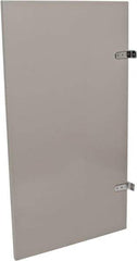 Bradley - Washroom Partition Steel Urinal Panel - 23 Inch Wide x 42 Inch High, ADA Compliant Stall Compatibility, Warm Gray - Exact Tool & Supply