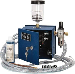 Accu-Lube - 2 Outlet, 10 Ounce Tank Capacity, Micro Lubricant System - 12' Coolant Line Length - Exact Tool & Supply