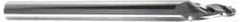 Onsrud - 1/8" Cutting Diam x 1" Length of Cut, 2 Flute, Upcut Spiral Router Bit - Uncoated, Right Hand Cut, Solid Carbide, 3" OAL x 1/4" Shank Diam, Ball End Taper - Exact Tool & Supply