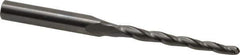 Onsrud - 1/8" Cutting Diam x 1-1/2" Length of Cut, 2 Flute, Upcut Spiral Router Bit - Uncoated, Right Hand Cut, Solid Carbide, 3" OAL x 1/4" Shank Diam, Ball End Taper - Exact Tool & Supply