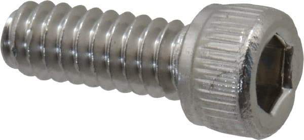 Value Collection - #4-40 UNC Hex Socket Drive, Socket Cap Screw - Grade 18-8 Stainless Steel, 5/16" Length Under Head - Exact Tool & Supply