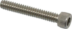 Value Collection - #6-32 UNC Hex Socket Drive, Socket Cap Screw - Grade 18-8 Stainless Steel, 7/8" Length Under Head - Exact Tool & Supply