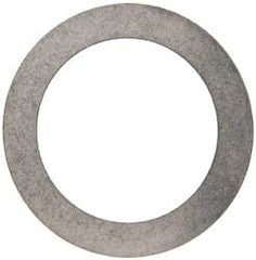 Made in USA - 0.02" Thick, 1-1/4" Inside x 1-3/4" OD, Round Shim - Uncoated 302/304 Stainless Steel - Exact Tool & Supply