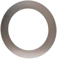 Made in USA - 0.005" Thick, 1-1/4" Inside x 1-3/4" OD, Round Shim - Uncoated 302/304 Stainless Steel - Exact Tool & Supply