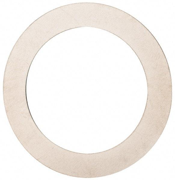Made in USA - 0.008" Thick, 1-1/4" Inside x 1-3/4" OD, Round Shim - Uncoated 302/304 Stainless Steel - Exact Tool & Supply