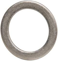 Made in USA - 0.09" Thick, 1-1/4" Inside x 1-3/4" OD, Round Shim - Uncoated 302/304 Stainless Steel - Exact Tool & Supply