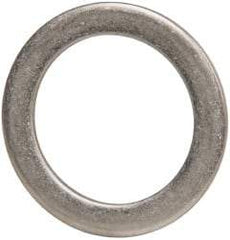 Made in USA - 0.09" Thick, 1-1/4" Inside x 1-3/4" OD, Round Shim - Uncoated 302/304 Stainless Steel - Exact Tool & Supply