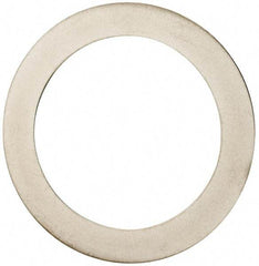 Made in USA - 0.02" Thick, 1-3/8" Inside x 1-7/8" OD, Round Shim - Uncoated 302/304 Stainless Steel - Exact Tool & Supply