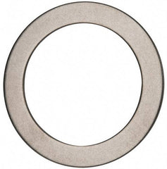 Made in USA - 0.048" Thick, 1-3/8" Inside x 1-7/8" OD, Round Shim - Uncoated 302/304 Stainless Steel - Exact Tool & Supply