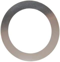 Made in USA - 0.006" Thick, 1-3/8" Inside x 1-7/8" OD, Round Shim - Uncoated 302/304 Stainless Steel - Exact Tool & Supply