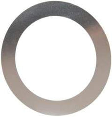 Made in USA - 0.006" Thick, 1-3/8" Inside x 1-7/8" OD, Round Shim - Uncoated 302/304 Stainless Steel - Exact Tool & Supply