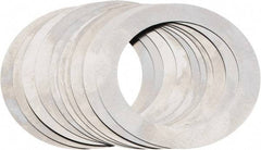 Made in USA - 0.007" Thick, 1-3/8" Inside x 1-7/8" OD, Round Shim - Uncoated 302/304 Stainless Steel - Exact Tool & Supply