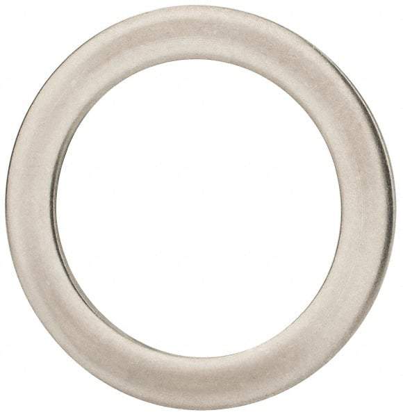 Made in USA - 0.09" Thick, 1-3/8" Inside x 1-7/8" OD, Round Shim - Uncoated 302/304 Stainless Steel - Exact Tool & Supply