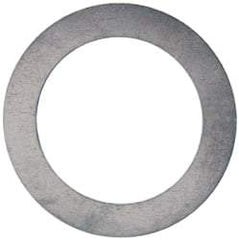 Made in USA - 0.02" Thick, 1-1/2" Inside x 2-1/8" OD, Round Shim - Uncoated 302/304 Stainless Steel - Exact Tool & Supply