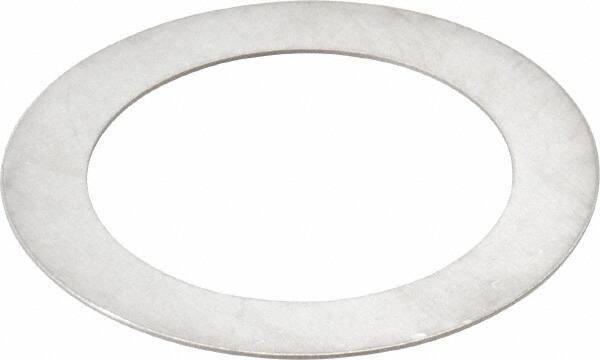 Made in USA - 0.024" Thick, 1-1/2" Inside x 2-1/8" OD, Round Shim - Uncoated 302/304 Stainless Steel - Exact Tool & Supply